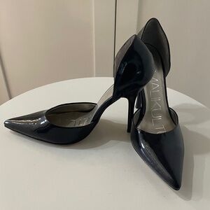 KAMALIKULTURE BY NORMA KAMALI Black Patent Stiletto Pumps